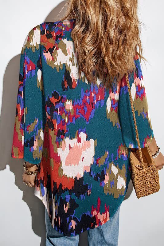 „Alessia“ – Shirt-Jacke mit Blumenprint