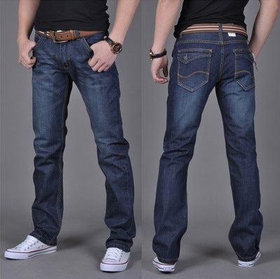 Herren Denim Straight-Leg Hose