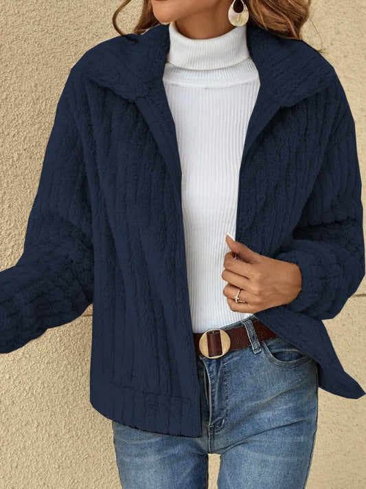 „Lynn“ – Kurze Fleecejacke