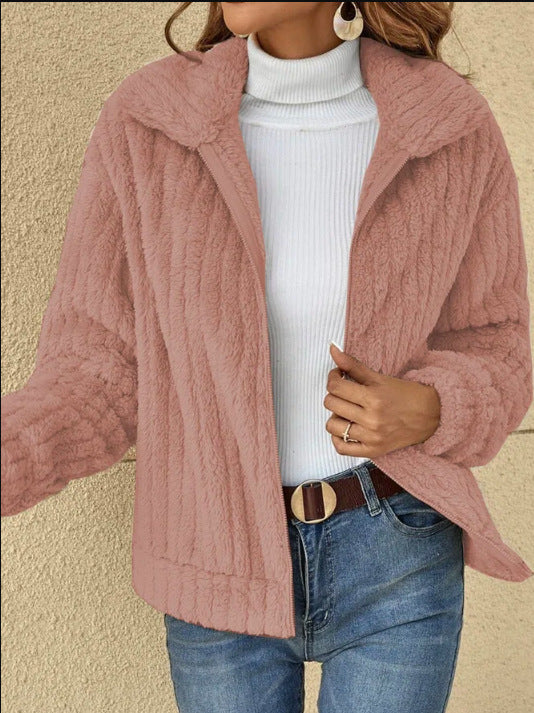 „Lynn“ – Kurze Fleecejacke