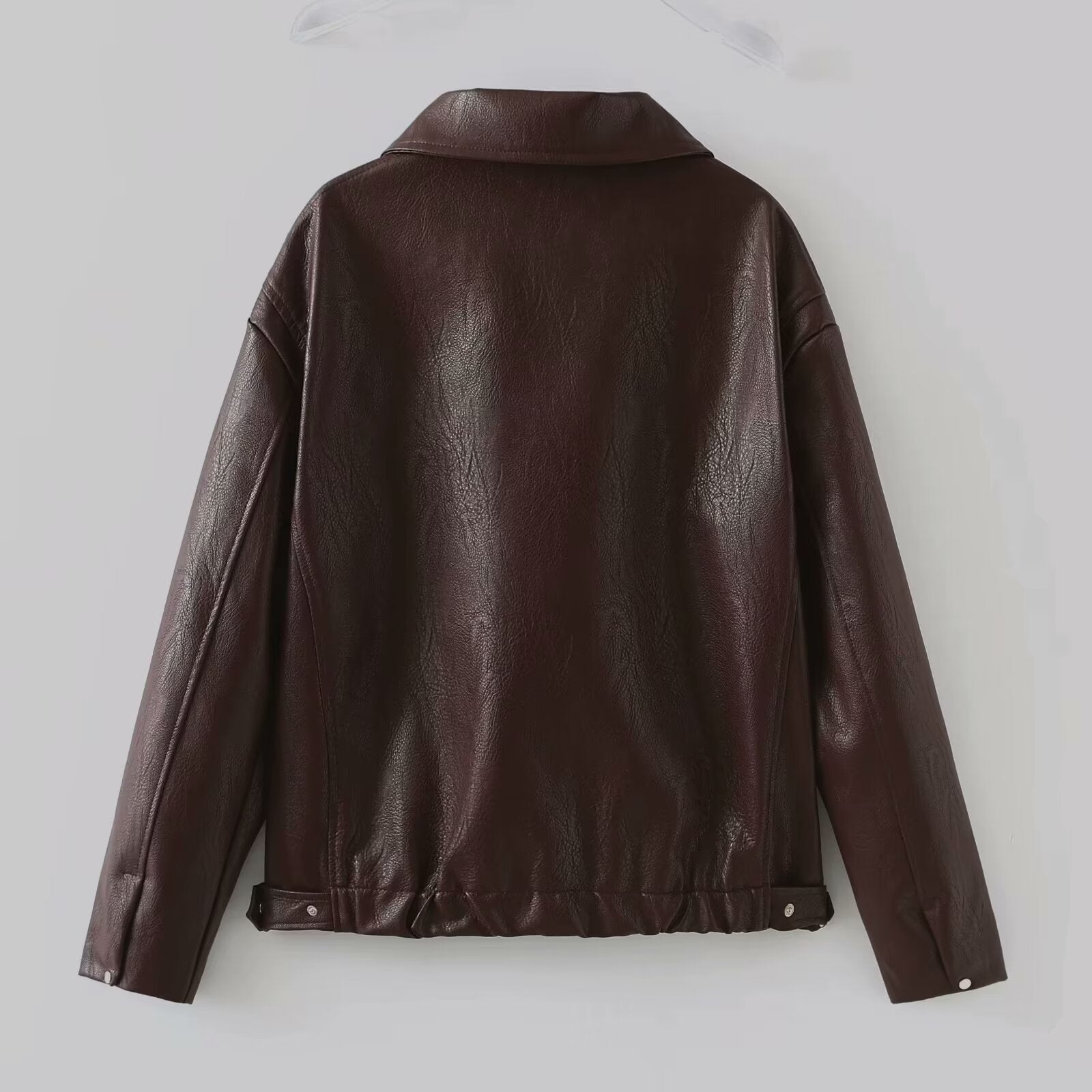 „Selene“ – Lederjacke mit Reverskragen