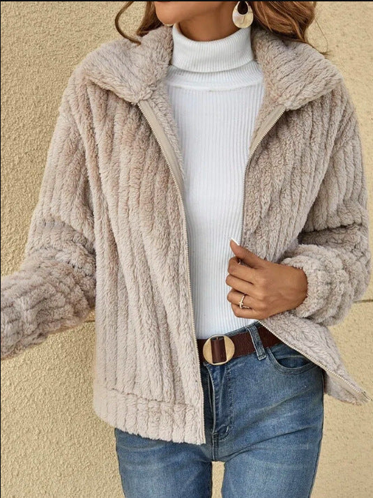 „Lynn“ – Kurze Fleecejacke